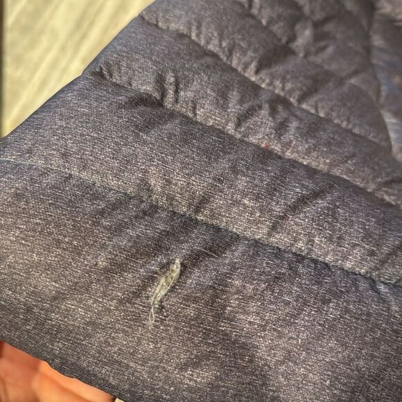 Eddie Bauer cirruslite down parka navy heather size S in EUC - Picture 8 of 8